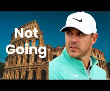 Brooks Koepka is NOT Going to Ryder Cup