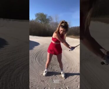 Amazing Golf Swing you need to see | Golf Girl awesome swing | #golf  #shorts  Jeni Brooke