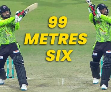 Rashid Khan's Helicopter Shot Takes Flight in Lahore! 🚁 | That Travelled 9️⃣9️⃣ Metres 🤯 | #HBLPSL8