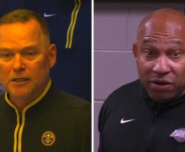 Michael Malone & Darvin Ham locker room sound after Lakers-Nuggets Game 1 | NBA on ESPN