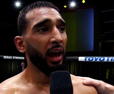 Anshul Jubli Octagon Interview | UFC Vegas 68