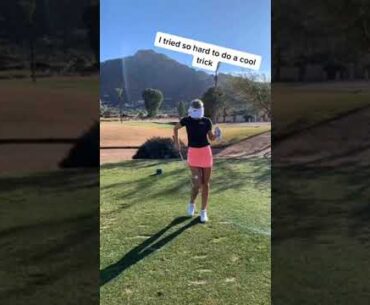 I Tried SO Hard to Do This Golf Trick Shot