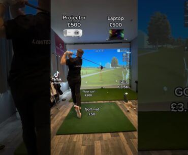 How much does a golf simulator cost? #foryou #golf #golfer #golfswing #golflife #golfing #golfshorts