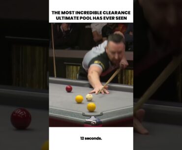 Still the greatest clearance that we have ever witnessed. #ultimatepool #billiards #8ballpool