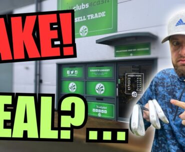 I found some FAKE golf clubs at golfclubs4cash!... Would you know if these were fake?... #golfvlogs