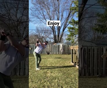 Trying out a new training aid! The Prosendr! Rate my swing! #golf #golfshorts