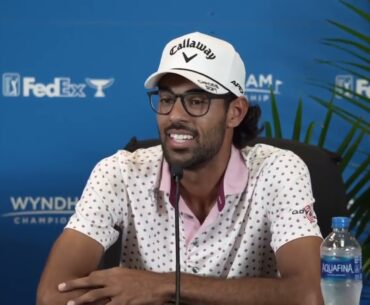 Akshay Bhatia Tuesday Press Conference 2023 Wyndham Championship © PGA Tour
