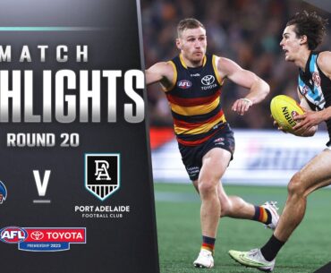Adelaide Crows v Port Adelaide Highlights | Round 20, 2023 | AFL