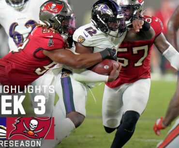 Baltimore Ravens vs. Tampa Bay Buccaneers | 2023 Preseason Week 3 Game Highlights
