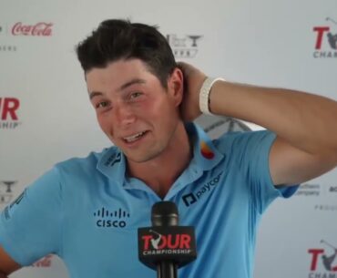 Viktor Hovland · Round 2 · Interview · 2023 TOUR Championship · FedEx Cup Playoffs · PGA Tour