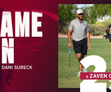 Game On: Zaven Collins Challenges Dani Sureck to a Friendly Golf Game | Arizona Cardinals