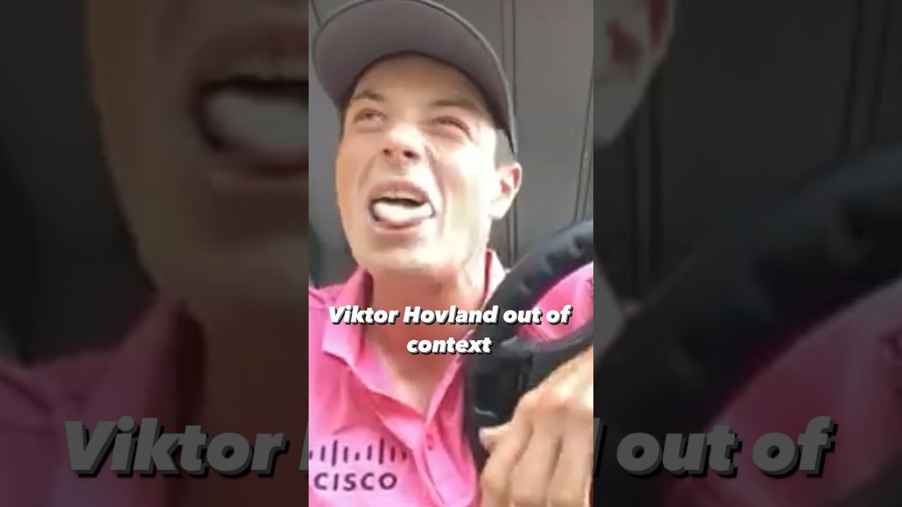 Viktor Hovland moments that just make sense 😂 Viktor Hovland moments that just make sense 😂
