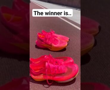 THE WINNER IS... #running #shoes #nike #alphafly2 #Vaporfly2 #zoomvictory #spikes #racing