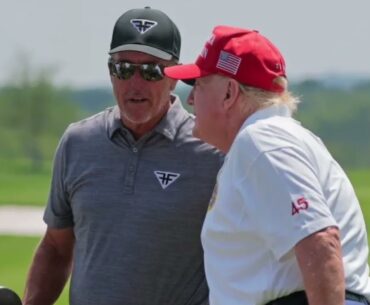 Trump, Notorious Golf Cheat, Claims He Beat Phil Mickelson