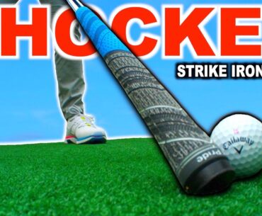 SHOCKED strike irons pure hitting with your grip (golf swing tips)