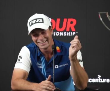 "Spend some Time with Family and Friends" Viktor Hovland after WIN 2023 Tour Championship #pgatour