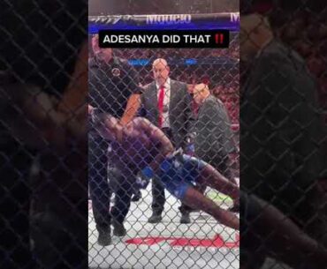 Adesanya did that after knocking out Pereira 👀 #UFC287