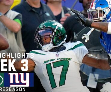 New York Jets vs. New York Giants  | 2023 Preseason Week 3 Game Highlights