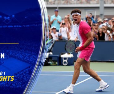 Pedro Cachin vs. Ben Shelton Highlights | 2023 US Open Round 1