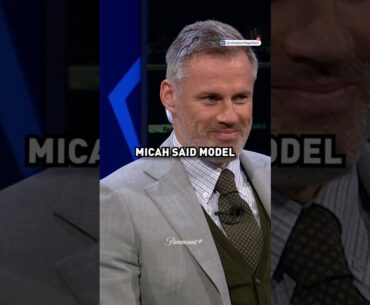 Finally, Micah Richards “the model” gets some love at the top of the show 😂 #ucl #championsleague
