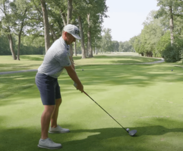 The way Brad lines up his driver - is this how he fixes his slice?
