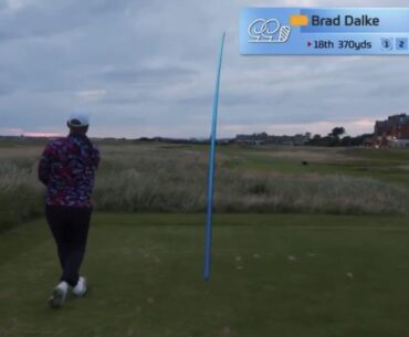 Long on a 370 yd Par 4. Brad Dalke is a Beast 🤯