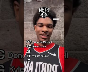 Scoot Henderson builds a starting 5 👀 #nba #scoothenderson