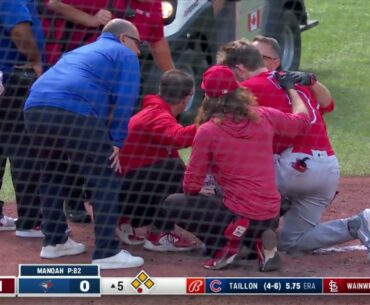 Taylor Ward INJURED After Hit-By-Pitch to Face! | Los Angeles Angels | 7/29/2023