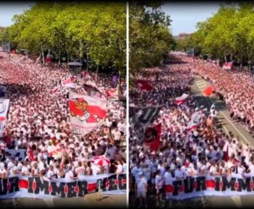 VFB Stuttgart großen Fanmarsch zum stadion - Karawane Cannstatt | Stuttgart 5:0 Bochum 19.08.2023