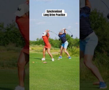 Working on Long Drives and a quick reload with Cass! 🚀 #shorts #golf #golfswing