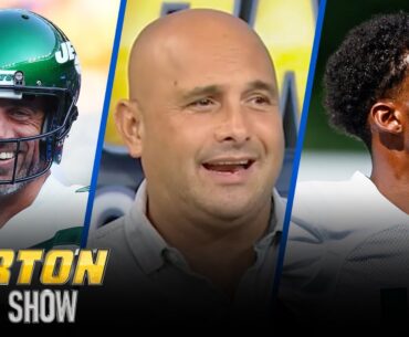 Garrett Wilson calls Aaron Rodgers 'special', talks A.J. Brown & DeVonta Smith | THE CARTON SHOW