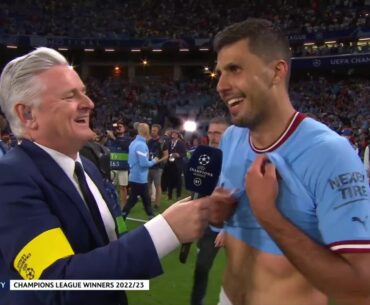 'Pep, put me in!' | Match Winner Rodri After Winning The Champions League For Manchester City 🏆