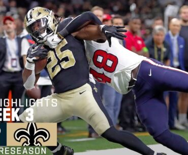 Houston Texans vs. New Orleans Saints | 2023 Preseason Week 3 Game Highlights