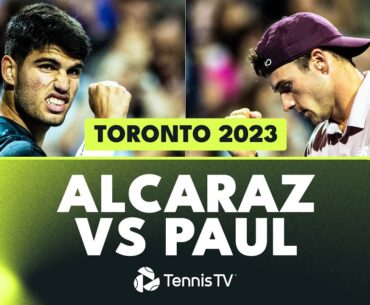 Carlos Alcaraz vs Tommy Paul INSANE Court-Level Highlights 🤯 | Toronto 2023