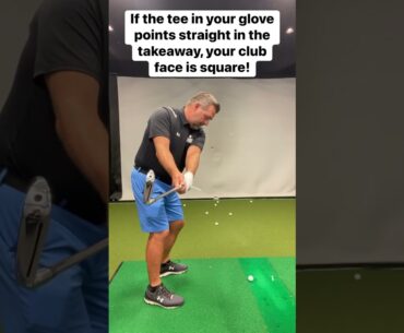 Improve Your Swing: Tee Drill for Consistent Square Club Face! #golf #golfswing #golfer #golflife