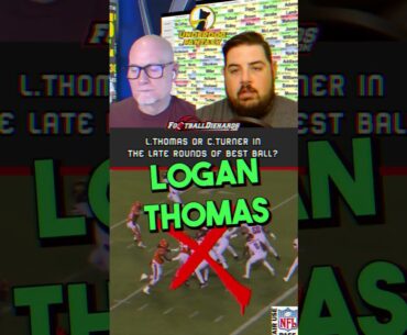 In Best Ball Is Logan Thomas or Cole Turner in The late rounds? #fantasyfootball #shorts