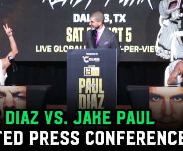 Nate Diaz vs. Jake Paul HEATED Final Press Conference (Full)