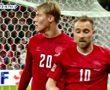 Rasmus Højlund vs France | MAN UNITED TARGET | Linkup with Eriksen 🇩🇰