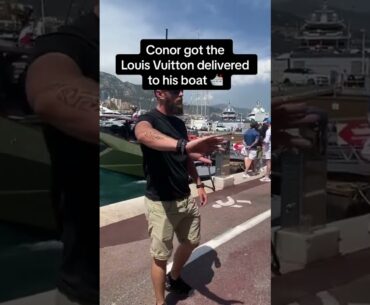 Conor got a Louis Vuitton delivery 🛥️ (via YachtMogul/TT)