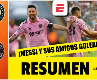 GOL DE MESSI. Inter Miami pasó a la FINAL con goleada 4-1 al Philadelphia Union | Leagues Cup 2023