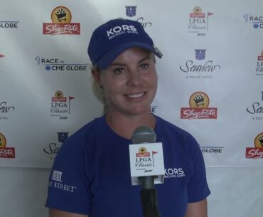Dani Holmqvist Saturday Flash Interview 2023 ShopRite LPGA Classic