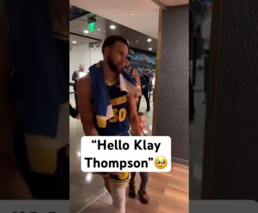Steph Curry's son Canon & Klay ❤️ (via @warriors) #nba #warriors
