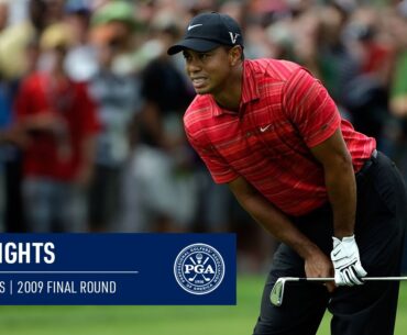 Every Shot from Tiger Woods Tense Final Round | 2009 PGA Championship