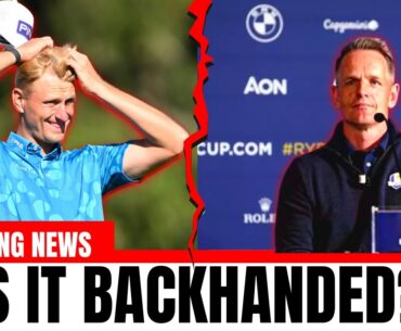 SNUBBED Ryder Cup star has TWO WORDS for Luke Donald after being LEFT OUT of Europe team...