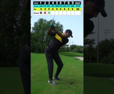Golf is TOUGH.. Playing 9 holes in 110 SECONDS. #golf #golfer #golflife #golfswing #badday