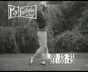 1935 Babe Didrikson Wins Women's Golf Texas State Tournament