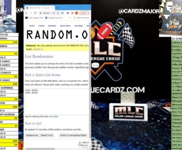 Live Sports Card Breaks with Major League Cardz!