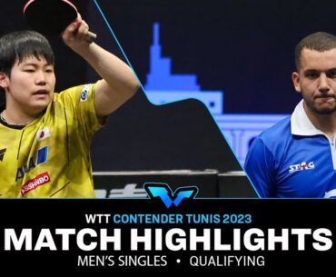 Adam Hmam vs Sora Matsushima | MS Qual | WTT Contender Tunis 2023