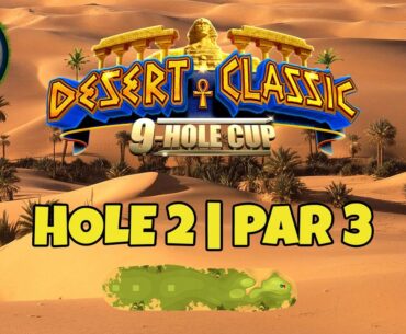 Master, QR Hole 2 - Par 3, HIO - Desert Classic 9-hole cup, *Golf Clash Guide*