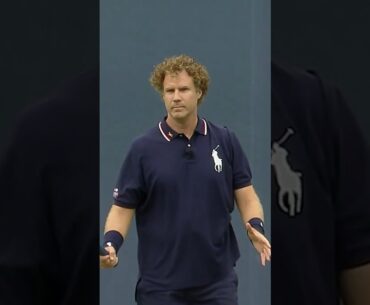 Will Ferrell's HILARIOUS reaction to Roddick's serve 😂